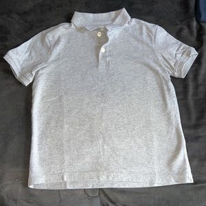 OLD NAVY KID BOY LIGHT GRAY POLO SHORT SLEEVE SCHOOL UNIFORM SHIRT